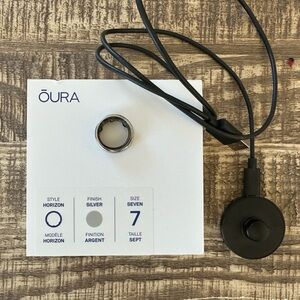 Oura Silver Horizon Ring size 7 gen3